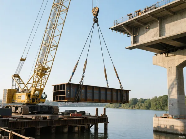 Bridge girder lifting with multi-leg sling assembly