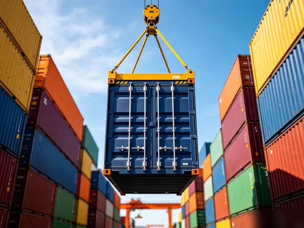 Vessel deck cargo secured with lashing systems