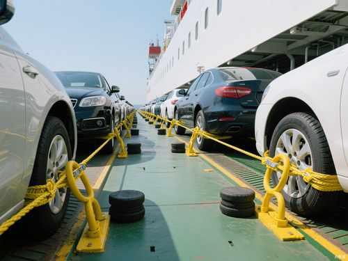 Truck cargo fastener and securing with towing belts