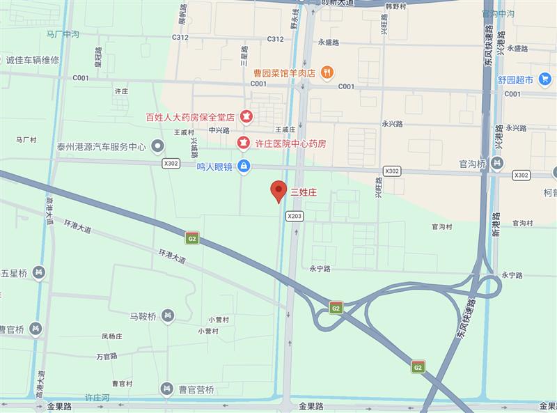 Factory location — Taizhou, Jiangsu